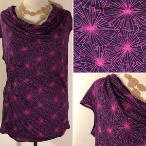 [Halogen] Dolman w Drape Front & Cap Sleeve sz XL